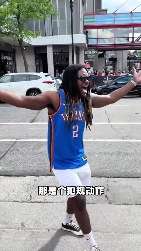 有點抽象！外國網友模仿SGA在場上的精彩表現